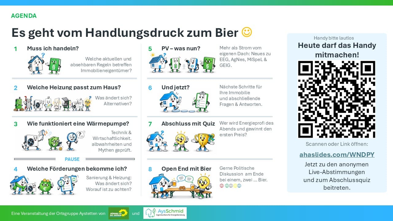 Eine unterhaltsame Agenda