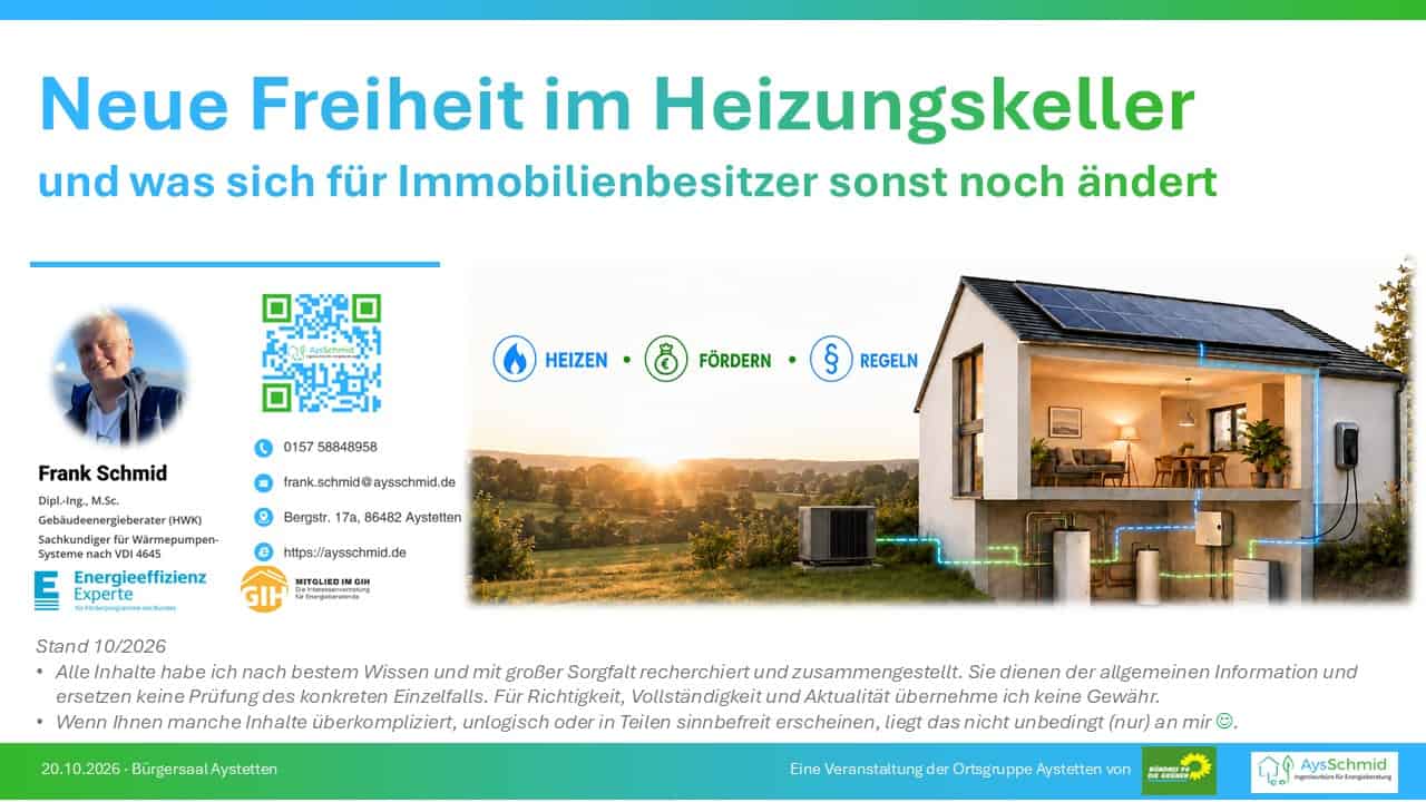 Titelbild Neue Freiheit im Heizungskeller für die Veranstaltung im Oktober 2026 in Aystetten