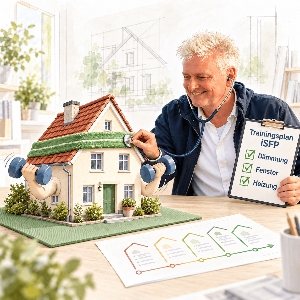 Erst der gründliche Gebäudecheck, dann der passende Sanierungsplan (iSFP)
